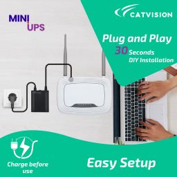 Catvision Mini UPS for Wi-Fi Routers I 2x2000 mAh Battery | Upto 3 Hours | BIS Approved Power Backup for Router image 3