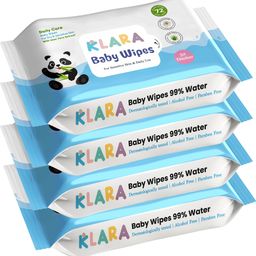 99%Pure Water Baby Wipes with Aloe Vera,Rash-Free(72 Wipes Each Pack,Pack of 4)-image-58