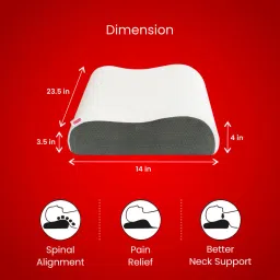 dr. ortho Premium Orthopedic Memory Foam Cervical Pillow for Neck and Shoulder Pain Cervical Pillow image 3
