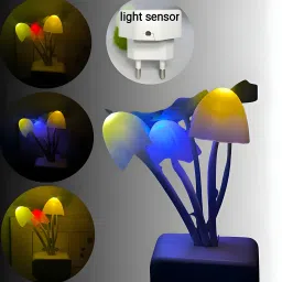 Automatic sensor based mushroom light Pink, Green Silicone Hanging Lantern-54