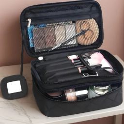 Girls Black Cosmetic Bag-image-46