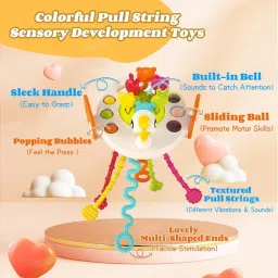 vikrida String Toy for Babies|Teething Strings Toy for Toddlers Teether image 3
