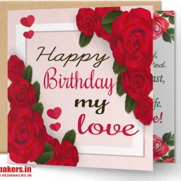 Happy BIrthday My Love Rose Greeting Card Greeting Card-picture-26