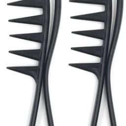 Shower Flexible Comb Wide Spacing Teeth Comb Anti-Static Shampoo comb (set of 2)-image-68
