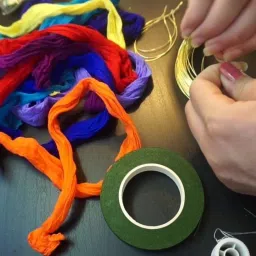 pransunita Complete Stocking Flower Making kit for Beginners - Includes Flower Making image 2