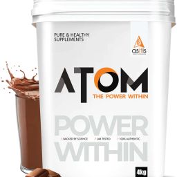 ATOM Weight Gainer 4kg | 61.1g Carbs & 8.8g Proteins|Boosts Workout Weight Gainers/Mass Gainers-17