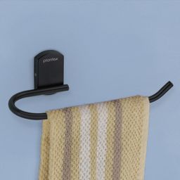 plantex 304 Grade Stainless Steel Napkin Ring/Towel Ring/Towel Hanger for Bathroom(Parv) Black Towel Holder-picture-31