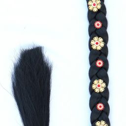 WOMEN HAIR STYLE South Indian Bridal Wedding Instant Parandi Choti For Women & Girls With Beautiful Design Use In Party, Wedding And Casual ChotiExtension Hair Extension-image-24