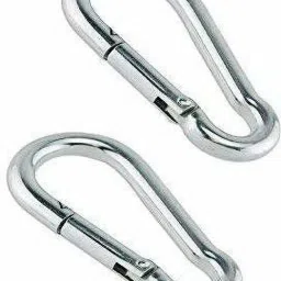 Stainless Steel Spring Snap Hook Carabiner Clip Pair For Cable Machines Locking Carabiner-image-83