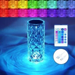 Crystal Diamond Night Lamp 16 Color RGB Changing LED Lights With USB Remot T58 Table Lamp-image-60
