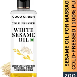 White Sesame Oil for Massage | Cold-Pressed, 100% Pure, & Natural | Skin, Hair-image-54