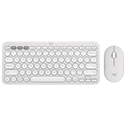 logitech Pebble 2 Wireless Keyboard and Mouse Combo (Quiet and Customizable, Tonal White)-28