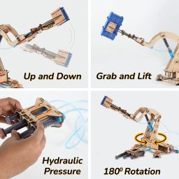 smartivity Hydraulic Crane STEM Educational DIY Fun Toys, Educational & Construction based Activity Game for Kids 8 to 14, Gifts for Boys & Girls, Learn Science Engineering Project, Made in India image 4