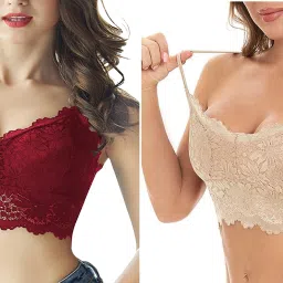 Pack of 2 Women Bralette Lightly Padded Bra-picture-21