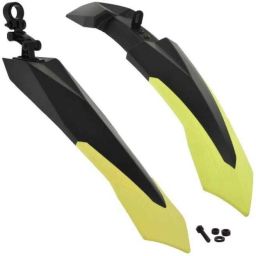 shrenik Bicycle Fender Grip Combo 26, 27.5, 29 Inch Cycle Flying Mudguard Handle Grip Clip-on Front & Rear Fender image 2