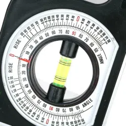 aasons SLANT Angle Meter Dual-Scale Rotary Pitch Finder with Thumb Dial & EasyRead Vial Radius Gauge image 3