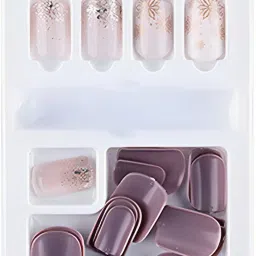 Press on Gel Nails 30 Pcs Ready made Nails. (FakeNails-F635-11) Lavender-22