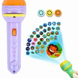 3 Slide Projector Flash Light Kids Projection Lamp Education-28