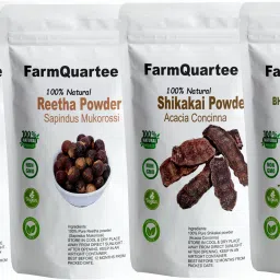 Natural Amla, Reetha, Shikakai & Bhringraj Powder For hair treatment 100g each-picture-17