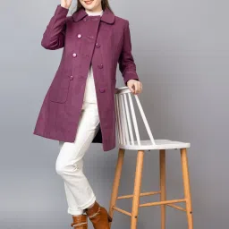 Polyester Solid Coat For Women-picture-17