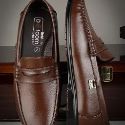 Lightweight | Comfortable | Trendy | Daily Wear | Synthetic Leather Loafers For Men-image-52