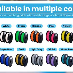 lion 3d printing filaments Lion 3D PLA Printing Filament 1.75mm for 3D Printers- Smooth Printing Material with Wide Color Option (1 kg Spool) (Water Blue) image 5