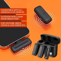 RZON noise canceling video recording mic for mobile type c | iphone Camera Microphone image 2