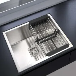 21" X 18" X 10" Handmade Kitchen Sink Sound Proof Single Bowl Stainless Steel MG_54 Vessel Sink-image-71