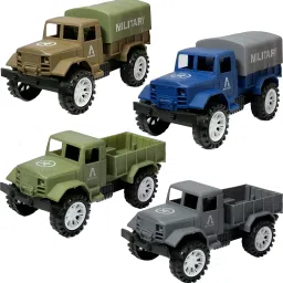 Army Dumper & Container Truck Toy Set for Kids, Friction Power Vehicle Truck Toy-13
