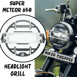 SUPER METEOR 650 HEADLIGHT GRILL Bike Headlight Grill-20