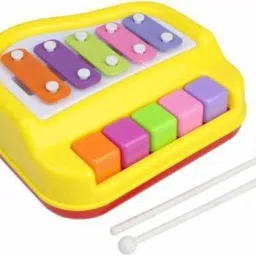 Little kids children playing learning Baby Vocal Piano Toy 2 in 1 for Toddlers , Baby Xylophone Musical Toys for Baby and Boy, Kids Best Birthday Gift 5 special keys (multicolor )-14
