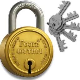 400 THOu Gold, Hardened Shackle, Double Locking, Size 65mm, 8 Lever Padlock-image-13
