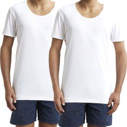jockey Pack of 2 8817 Super Combed Cotton Men Vest-picture-1