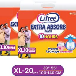 Extra Absorb Pants | Up to 10 Hours Absorbption | 100-140 CM / 39-55 Inch Adult Diapers - XL-image-107