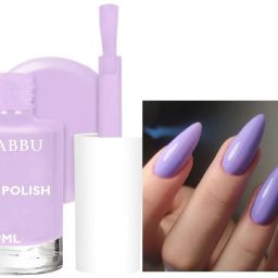 Non Chipping Quick Drying Nail Paint Lavender-image-23