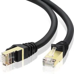 techut LAN Cable 3 m 3M Cat 7 Flat Ethernet Cable 10GB Shielded (STP) LAN Internet Network Cable CAT7-picture-5