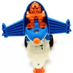 hk toys Racing Plane to Robot Blue & Unbreakable Friction Mini Racing Plane to Robot image 3