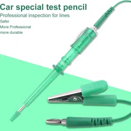 nitya Pen Pencil with Light Bulb for Low Voltage Systems Fuse Switch Wires(Green) Digital Voltage Tester image 2
