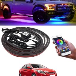 Car LED Strip Chassis Under Body Glow Flexible Light Remote /APP Control-294 Car Fancy Lights-image-0