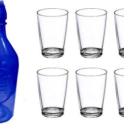BOTTLE, 6GLASS NDR117 Jug Bottle Glass Set-image-79