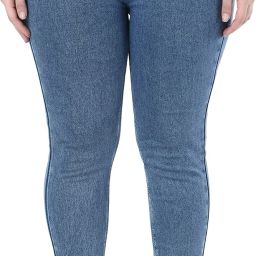 Women Slim Mid Rise Light Blue Jeans-image-7
