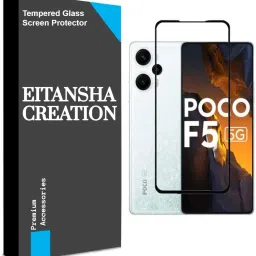 EITANSHA CREATION Edge To Edge Tempered Glass for POCO F5 5G, POCO X5 Pro 5G-2