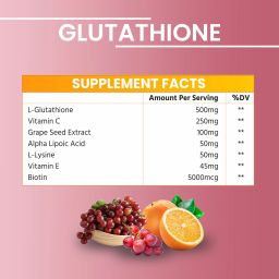 the sunshine natural L-Glutathione Capsules with Vitamin C & E for Skin Lightening & Whitening image 4