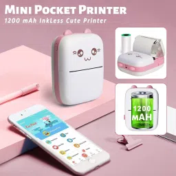 GVJ TRADERS Mini Pocket Printer for Kids, Portable Thermal Printer pocket printer Thermal Receipt Printer-13