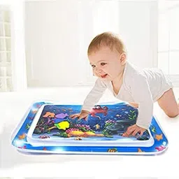 boriva Inflatable Baby Mat Tummy Time Play mat Infants Toddlers Water| Multi Color Inflatable Swimming Pool image 4