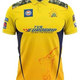 Women Printed Polo Neck Polyester Yellow T-Shirt-image-2