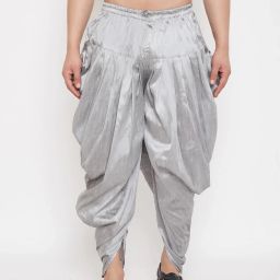 Bontestitch Men's Dupion Silk Dhoti ||Men Elastic Readymade Dhoti Ready to Wear Self Design Men Dhoti-image-42