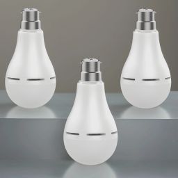 Charging bulb 12W LED & 2000mAh battery 4hrs emergency light pack of 3 bulbQA499 4 hrs Bulb Emergency Light-image-57