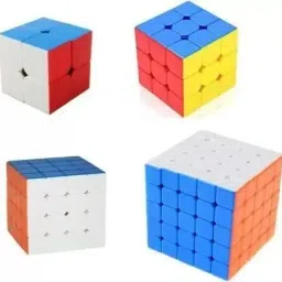 swashaa Combo Cube Set of 2x2 3x3 4x4 5x5 High Speed Stickerless Magic Puzzle image 3