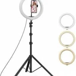 kc lite 10 inch Big LED Selfie Ring Light with Extendable Tripod Stand 7 Feet Ring Flash-picture-22